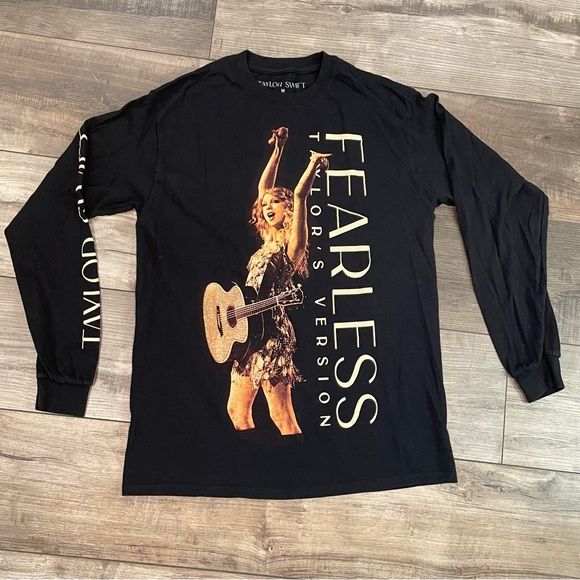Taylor Swift Fearless Long Sleeve Shirt M - Picture 1 of 4